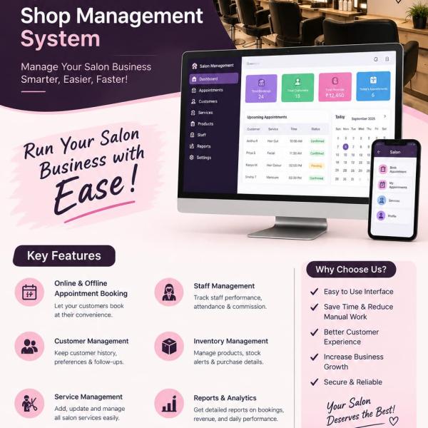 Saloon Shop Management System